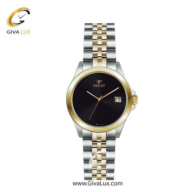 ساعت مچی اورجینال زنانه ویولت VIOLET طلایی-نقره ای | نقره ای-طلایی| مشکی| کد رفرنس 0589/2 سایز کوچک